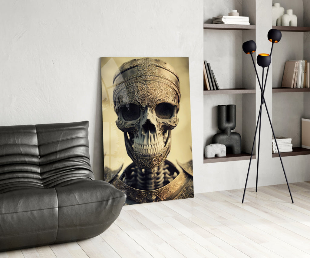 The Immortal Fighter Glass Wall Art || Designer Collection
