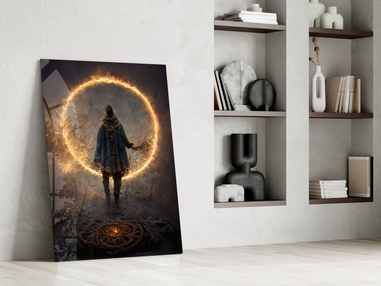 Circle Glass Wall Art || Designer Collection
