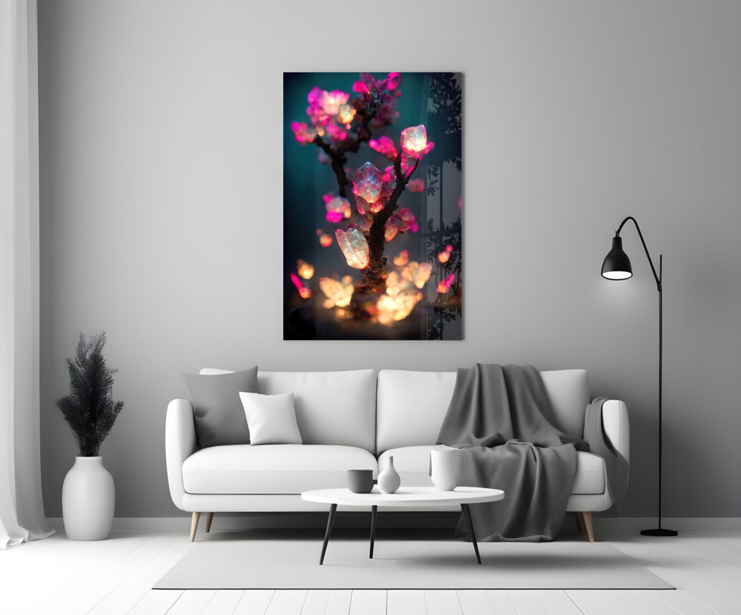 Fire Blooms Glass Art  || Designer Collection