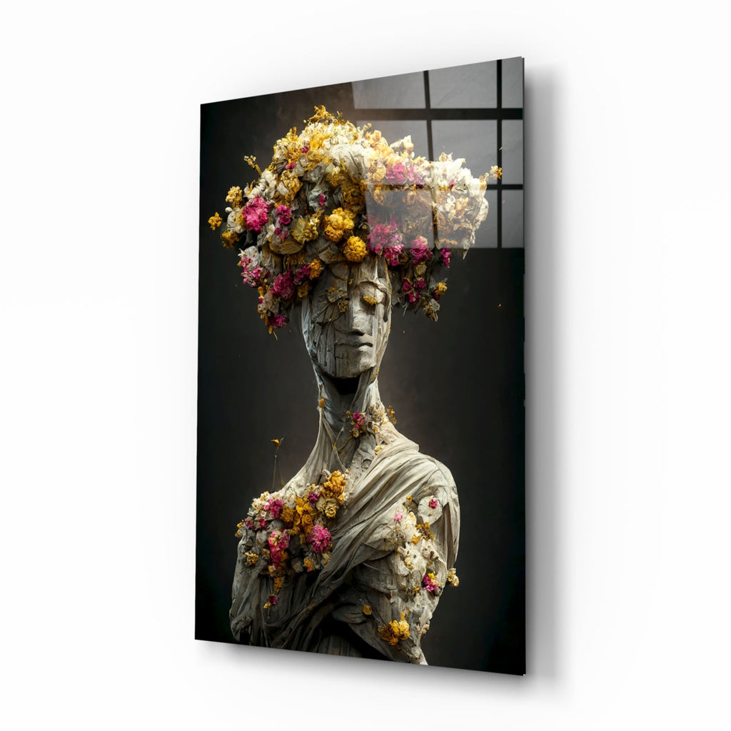 Abandoned Statue Glass Art  || Designer Collection