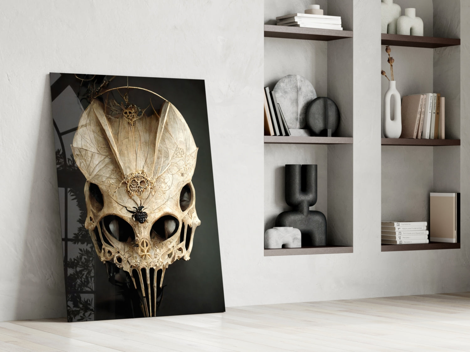 It's Skull Glass Art  || Designer Collection