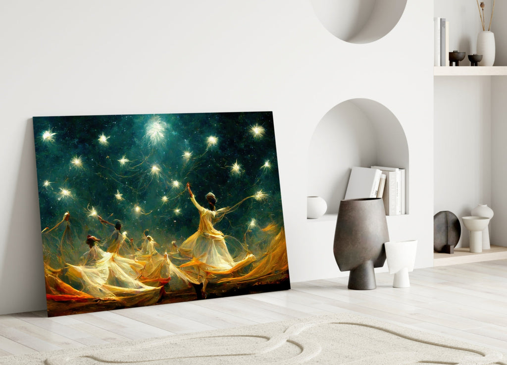Mysticism Glass Wall Art  || Designer Collection