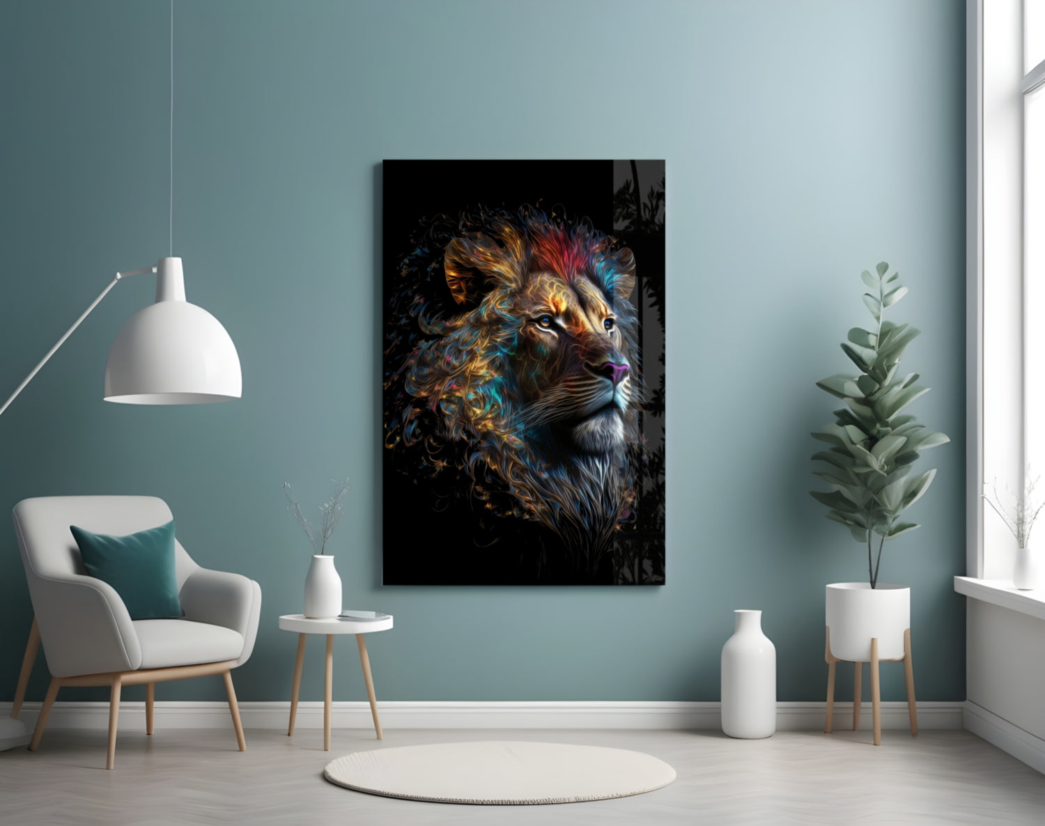 Sparkling Glory Glass Wall Art  || Designer Collection