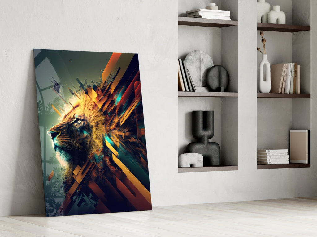 Lion King Glass Wall Art  || Designer Collection