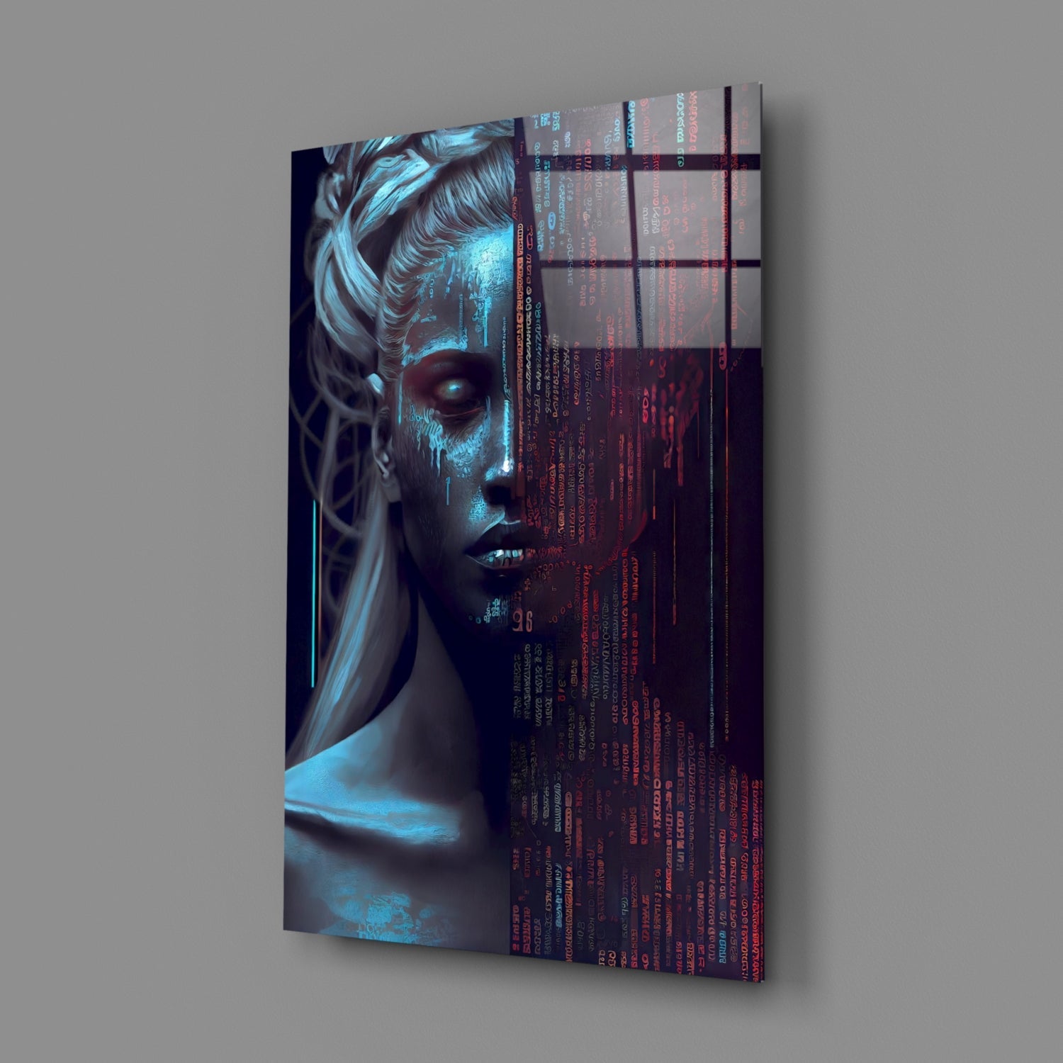 Human Software Glass Wall Art  || Designer Collection