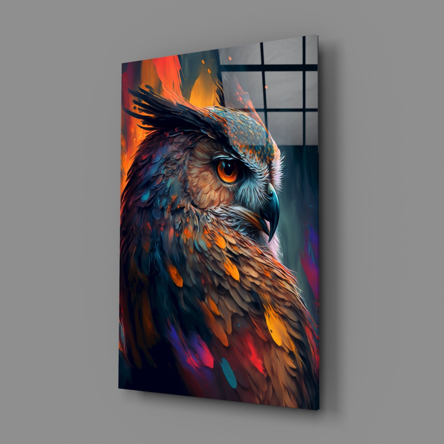 Owl's Eye Glass Wall Art  || Designer Collection