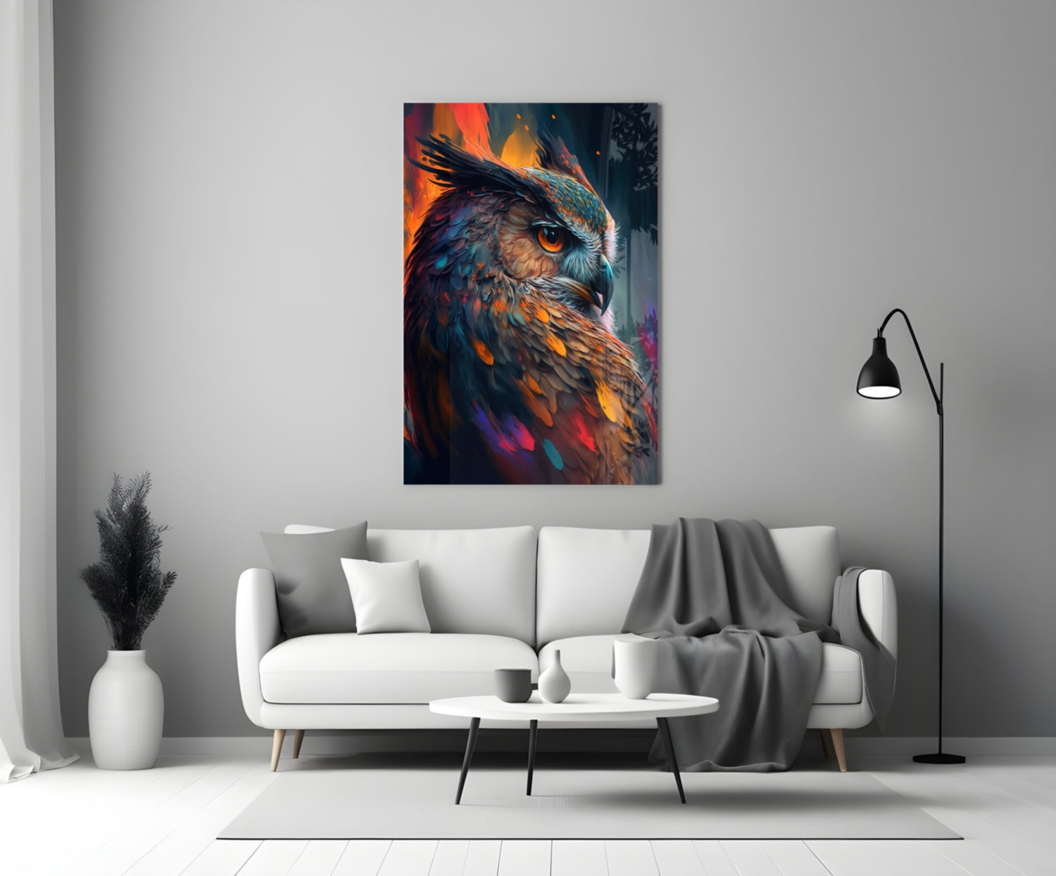 Owl's Eye Glass Wall Art  || Designer Collection