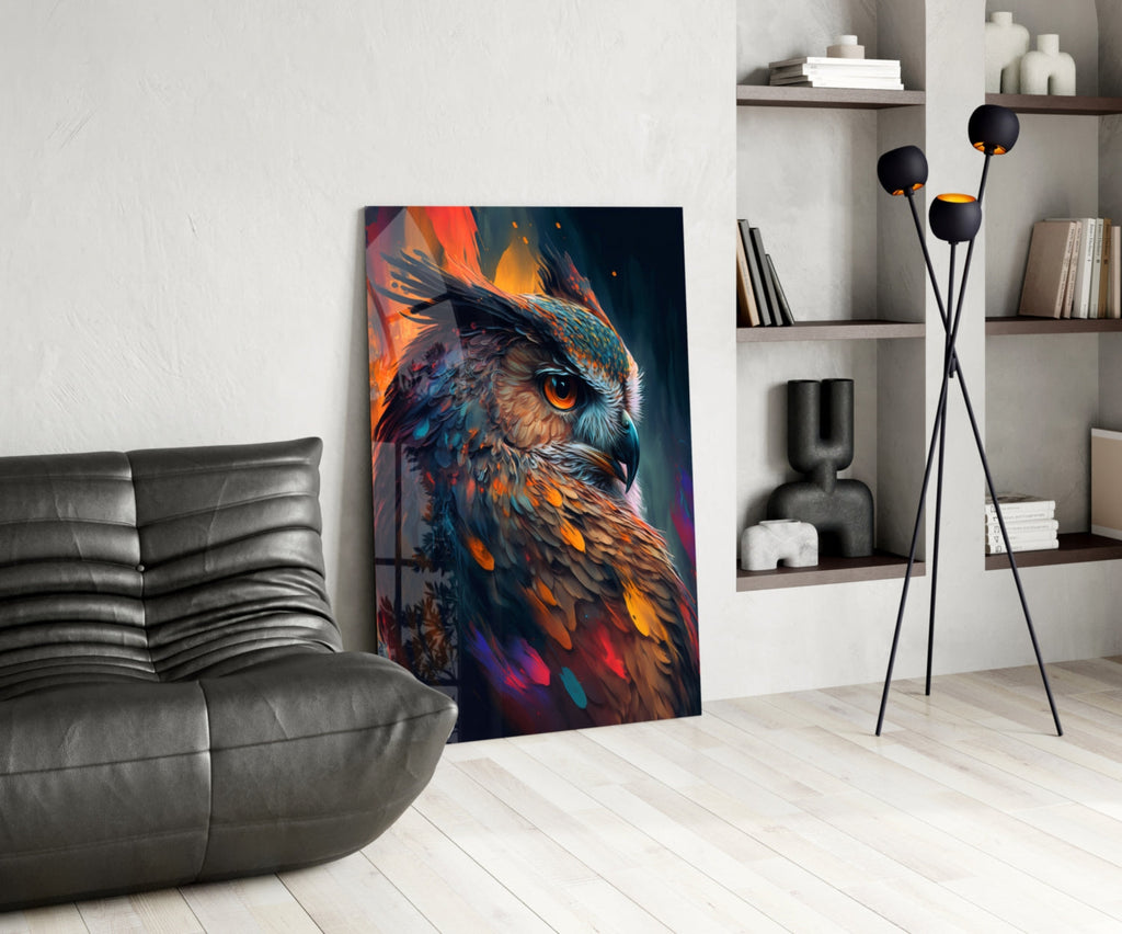 Owl's Eye Glass Wall Art  || Designer Collection