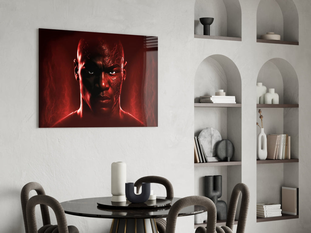 Iconic Michael Jordan Glass Wall Art  || Designer Collection