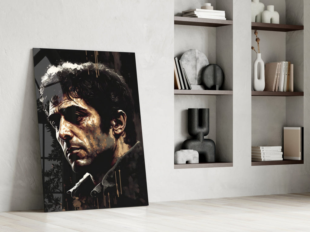 Al Pacino Glass Wall Art  || Designer Collection