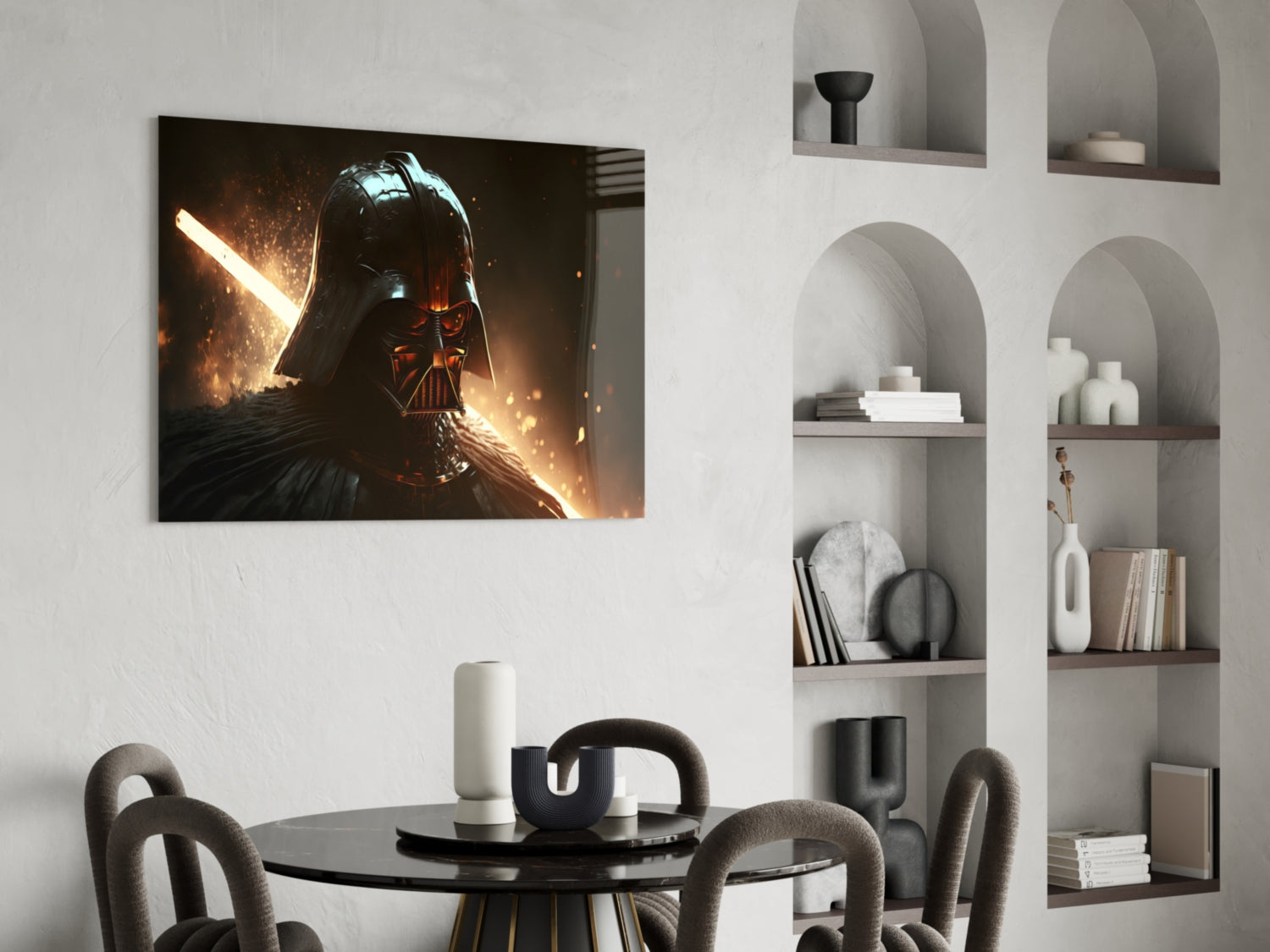 Darth Vader Glass Wall Art  || Designers Collection