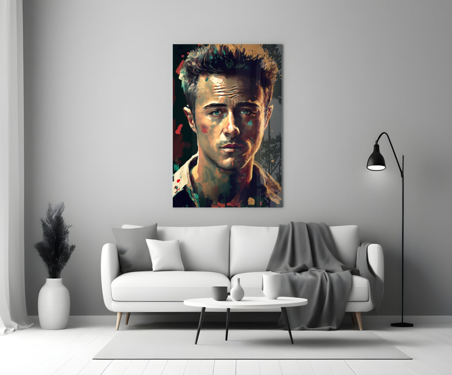 Fight Club - Norton Glass Wall Art  || Designers Collection