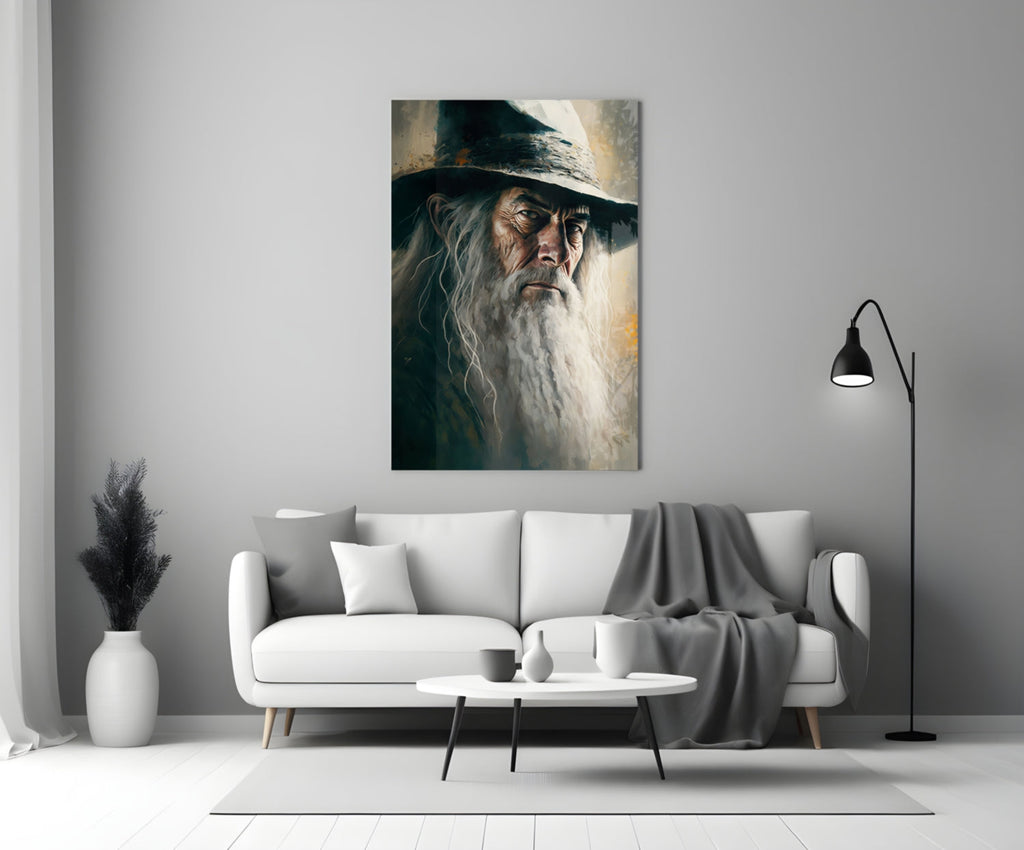 Gandalf Glass Wall Art  || Designer Collection