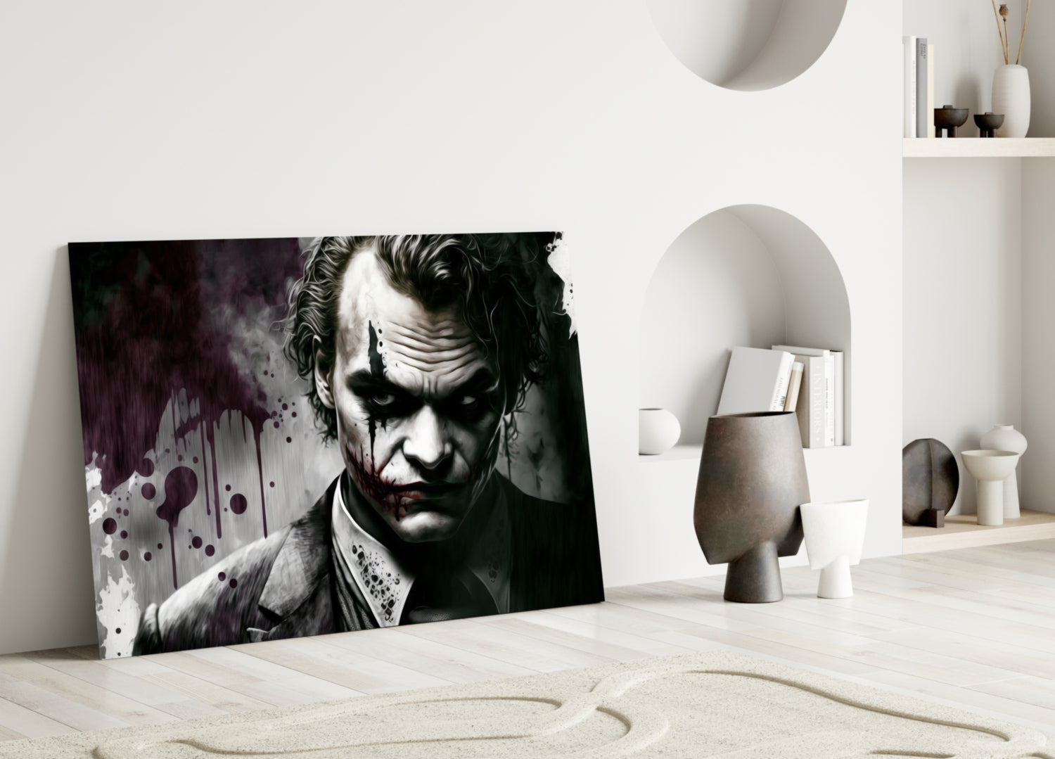 Joker Glass Wall Art  || Designer Collection