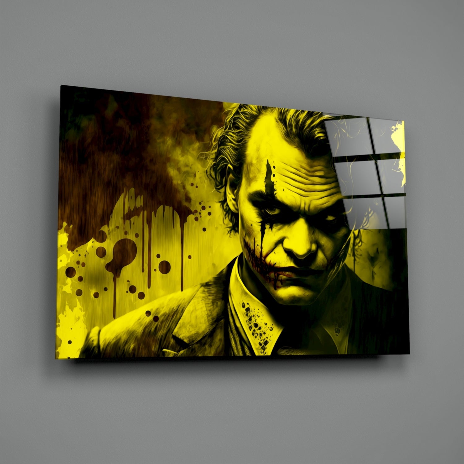 Joker Glass Wall Art  || Designer Collection