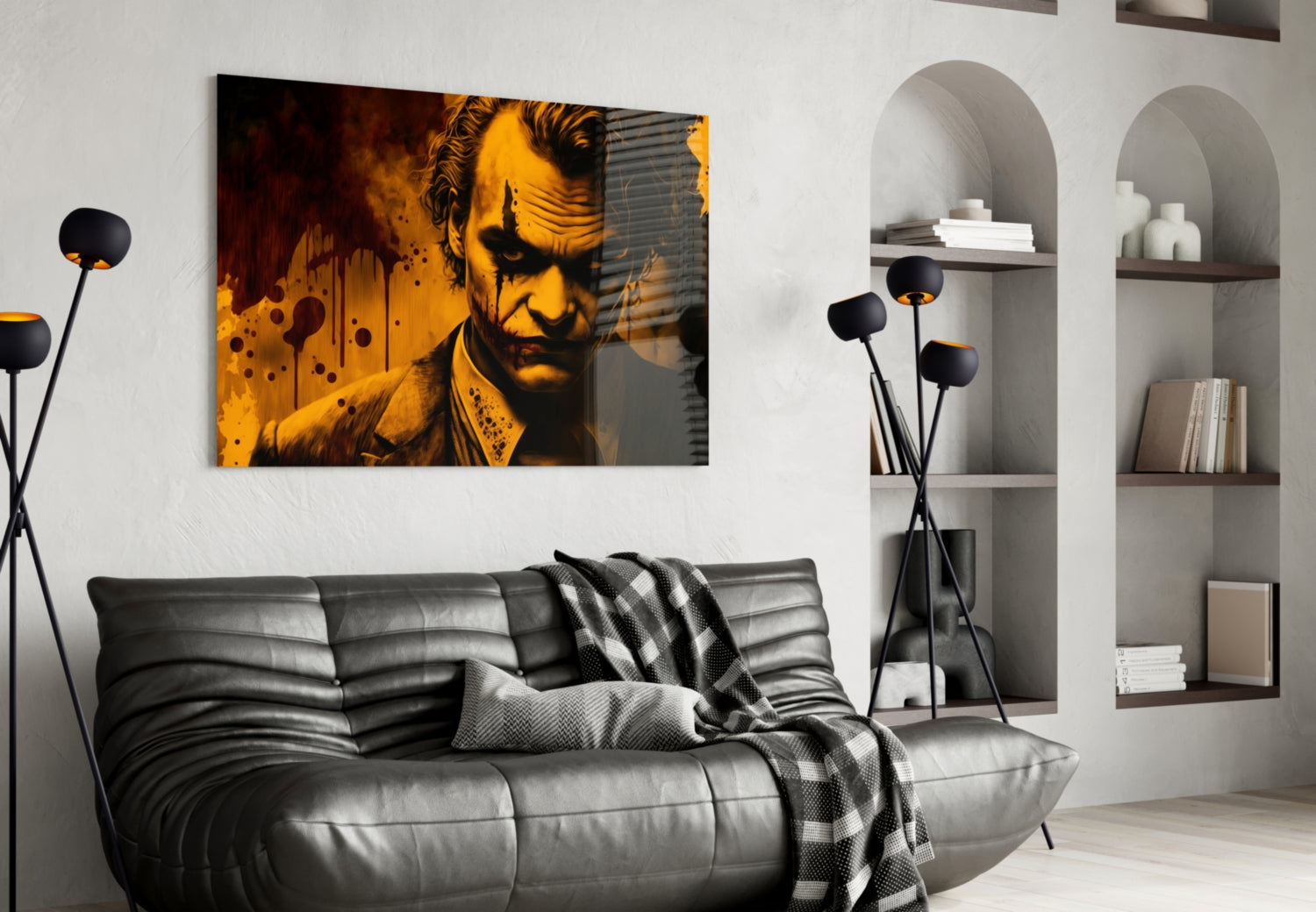 Joker Glass Wall Art  || Designer Collection
