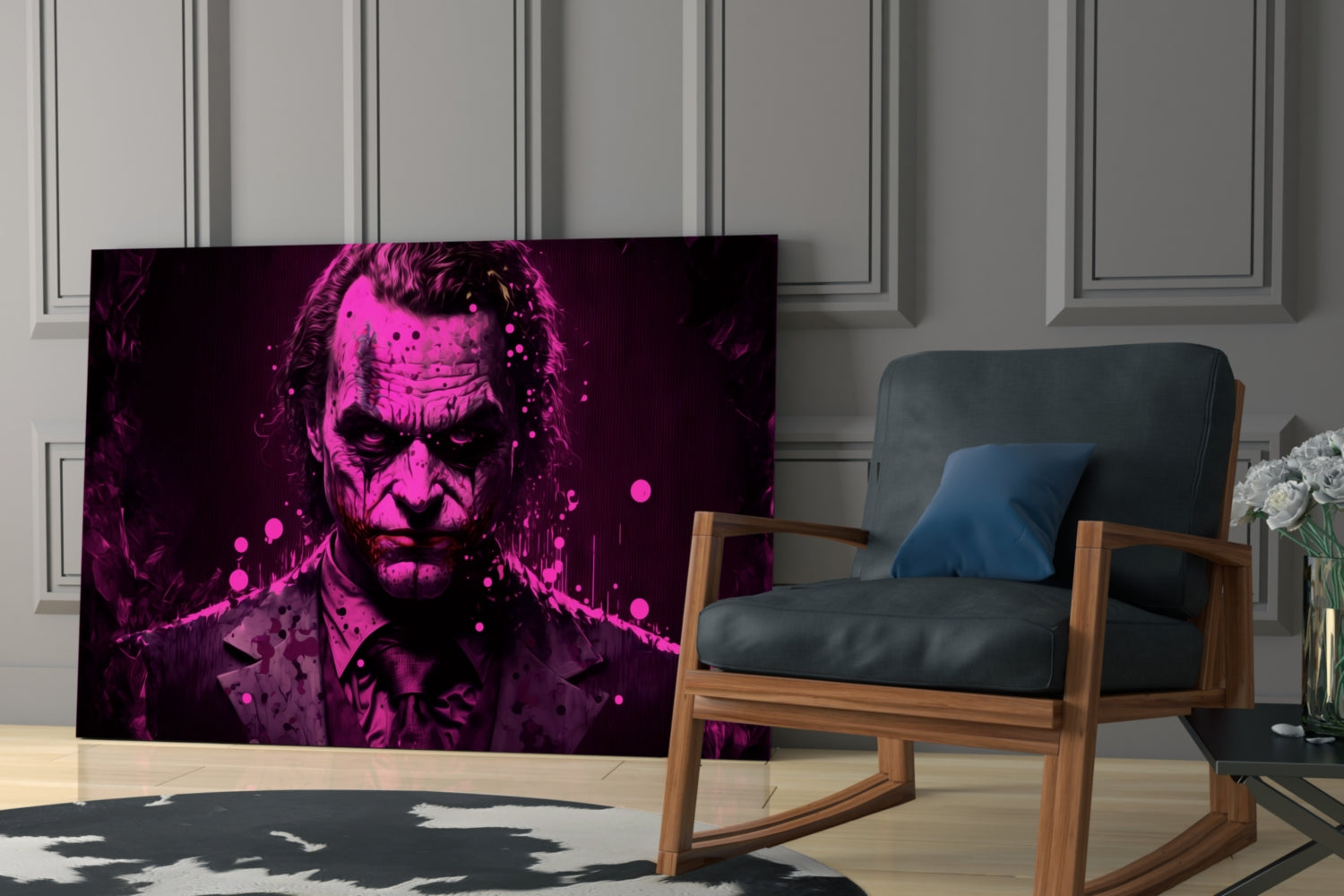 Joker Glass Wall Art  || Designer Collection