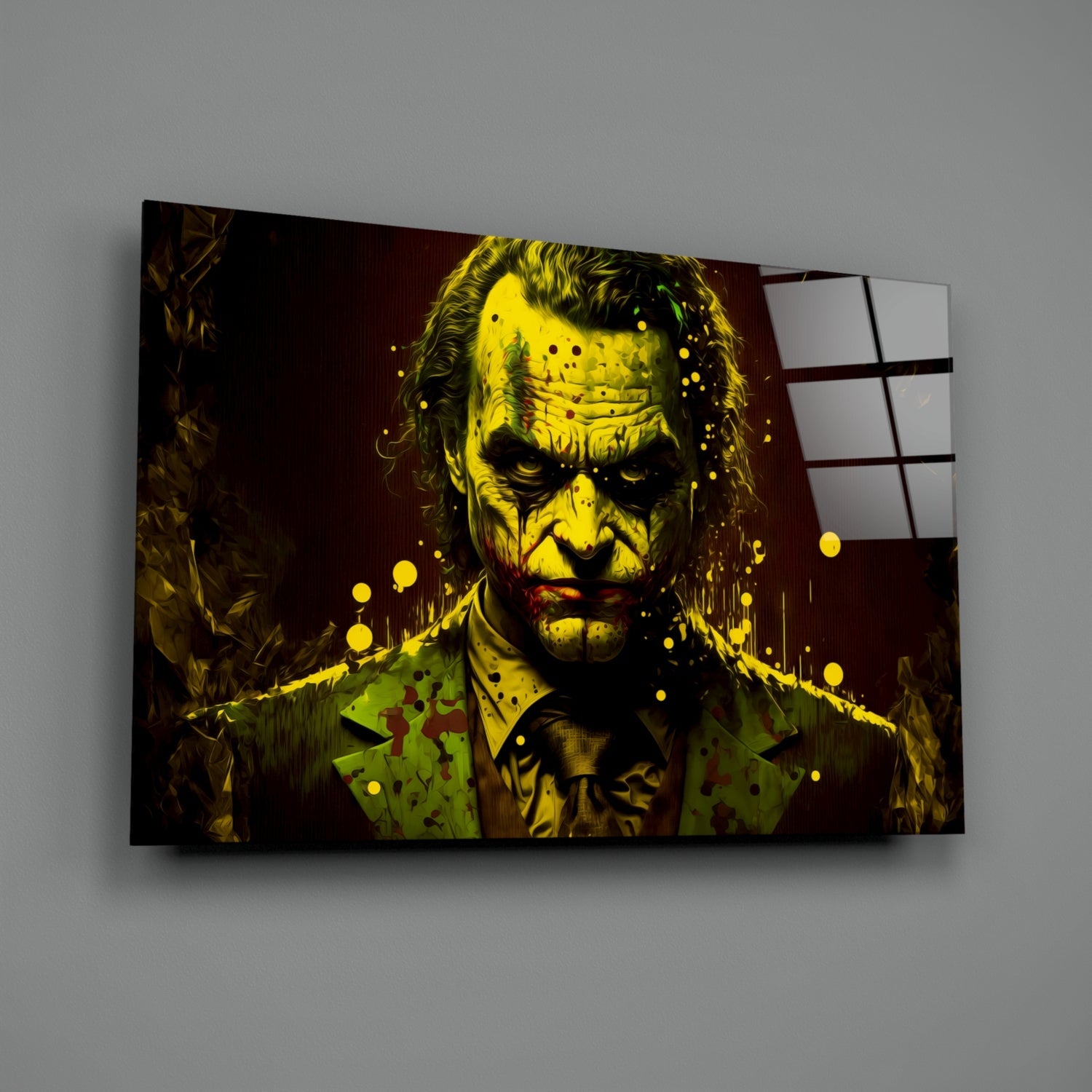 Joker Glass Wall Art  || Designer Collection
