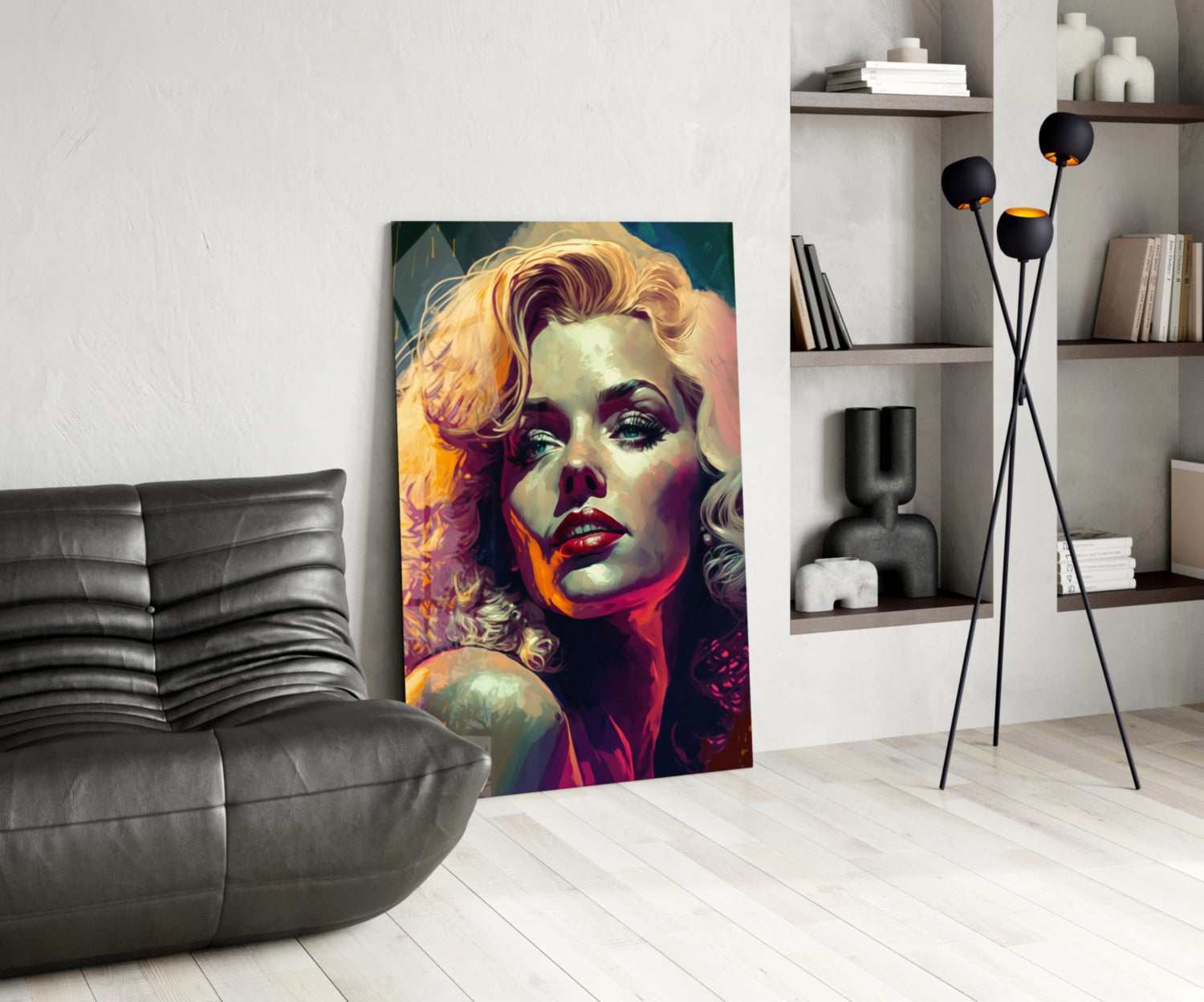 Marilyn Monroe Glass Wall Art  || Designer Collection