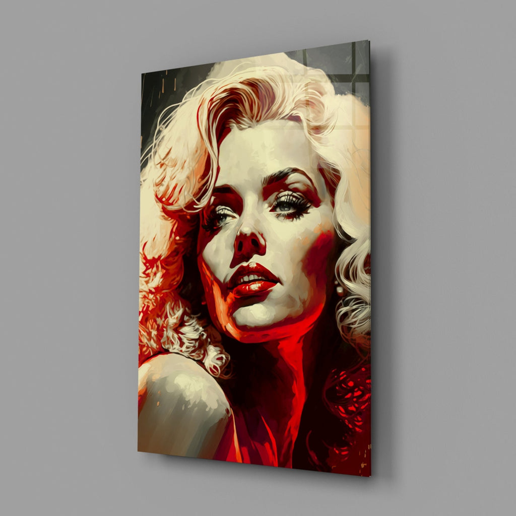 Marilyn Monroe Glass Wall Art  || Designer Collection