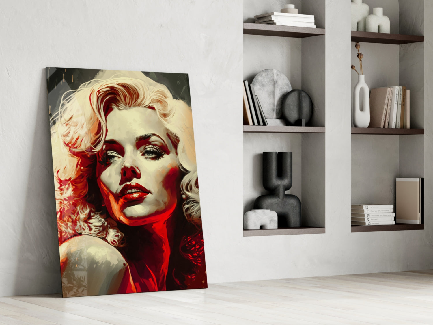 Marilyn Monroe Glass Wall Art  || Designer Collection