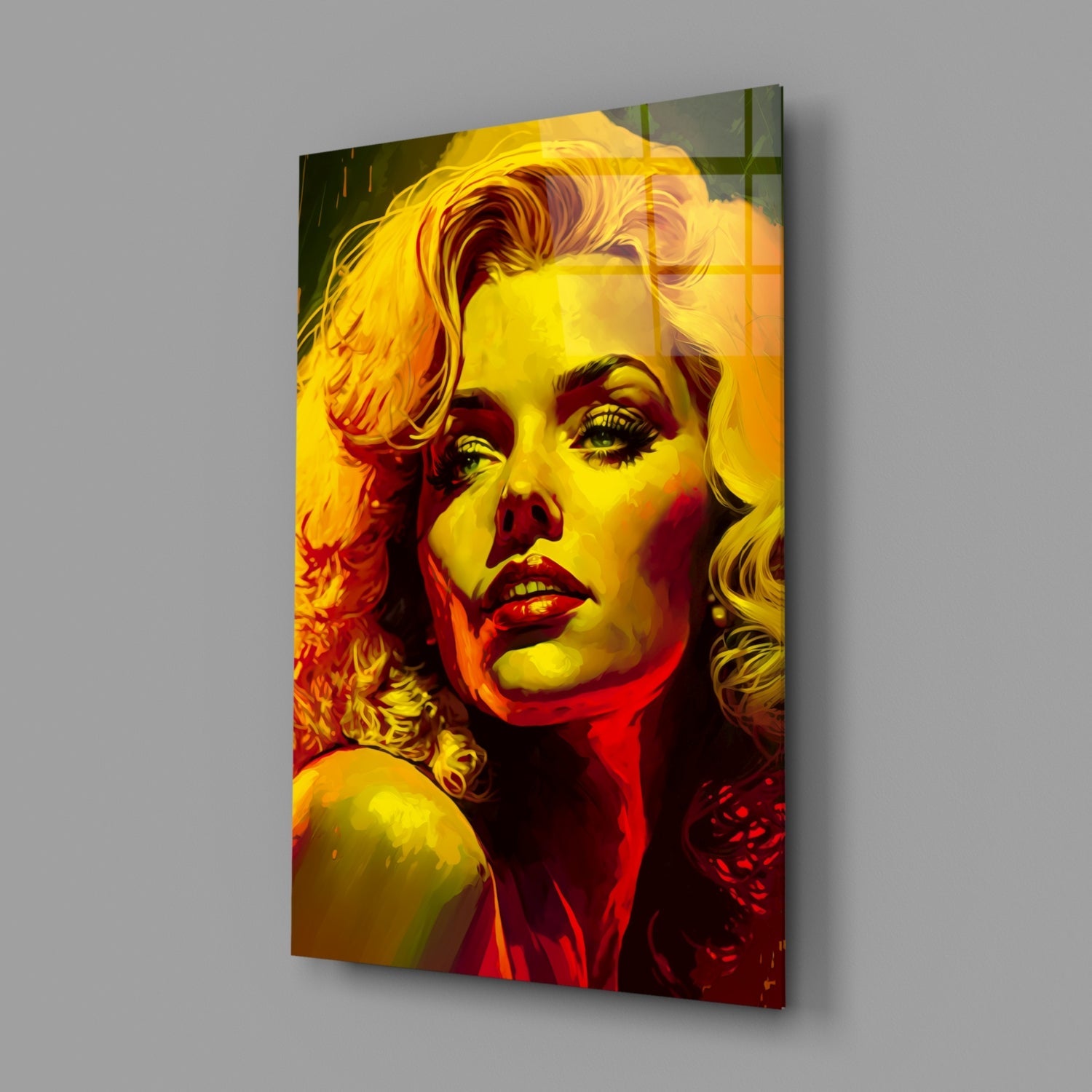 Marilyn Monroe Glass Wall Art  || Designer Collection