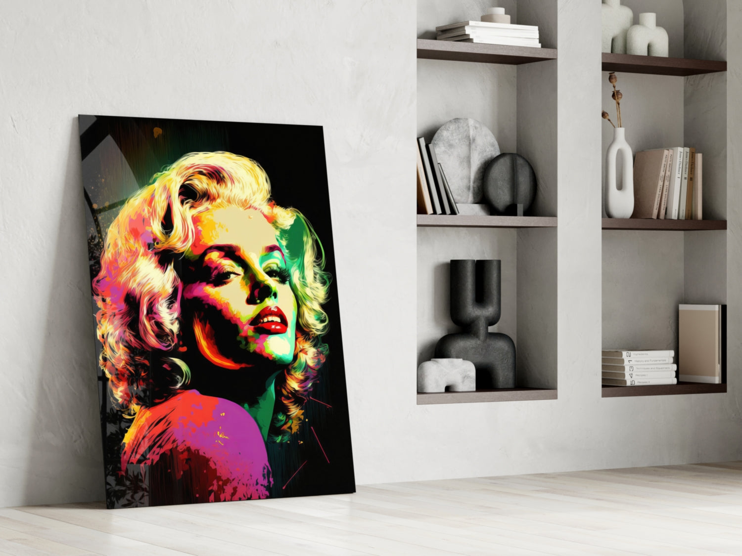 Marilyn Monroe Glass Wall Art  || Designer Collection