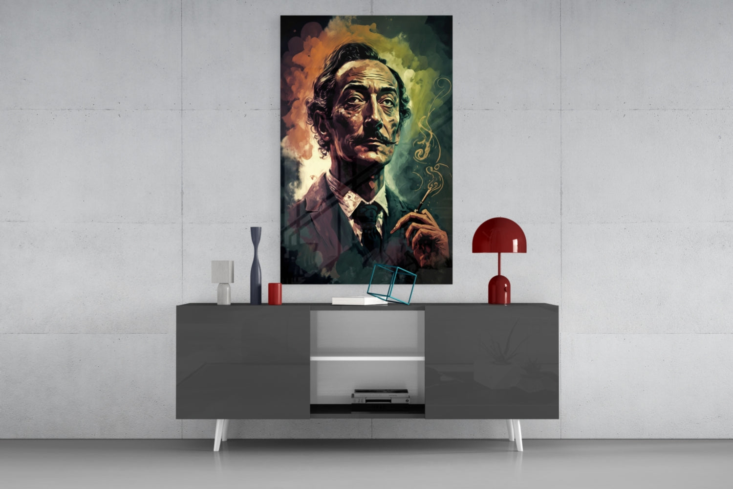 Salvador Dali Glass Wall Art  || Designer Collection
