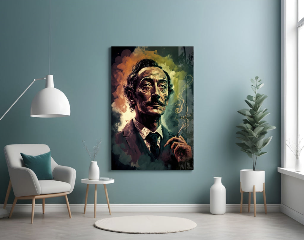 Salvador Dali Glass Wall Art  || Designer Collection