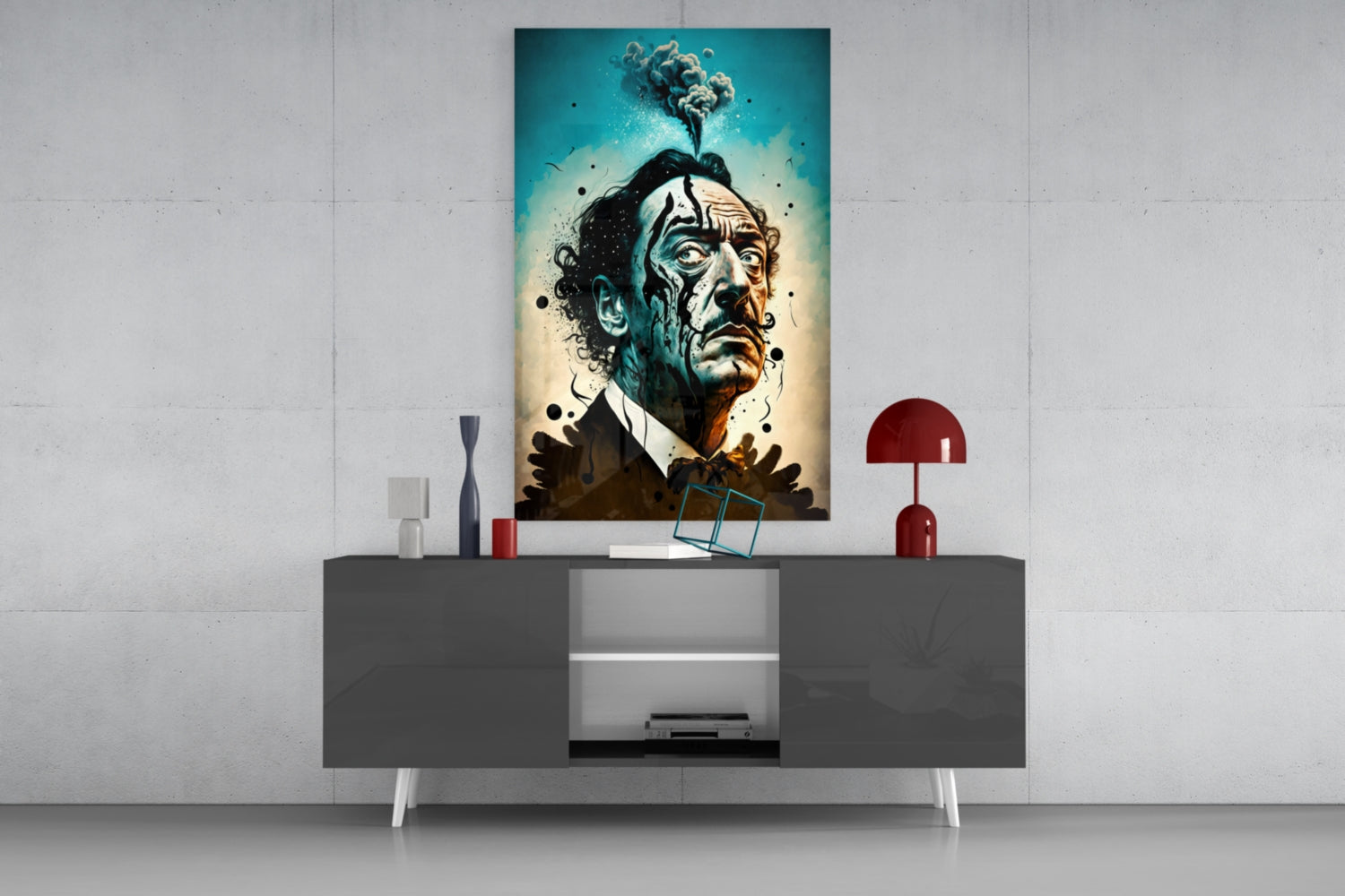 Salvador Dali Glass Wall Art  || Designer Collection