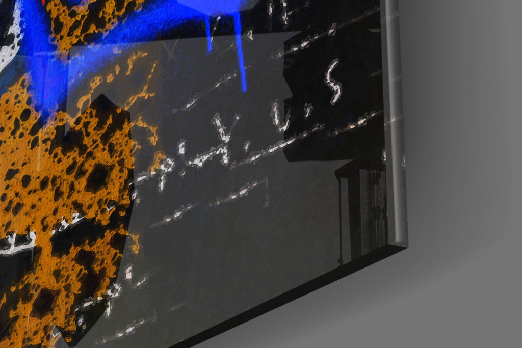 Style of Jean-Michel Basquiat Glass Wall Art || Designer Collection