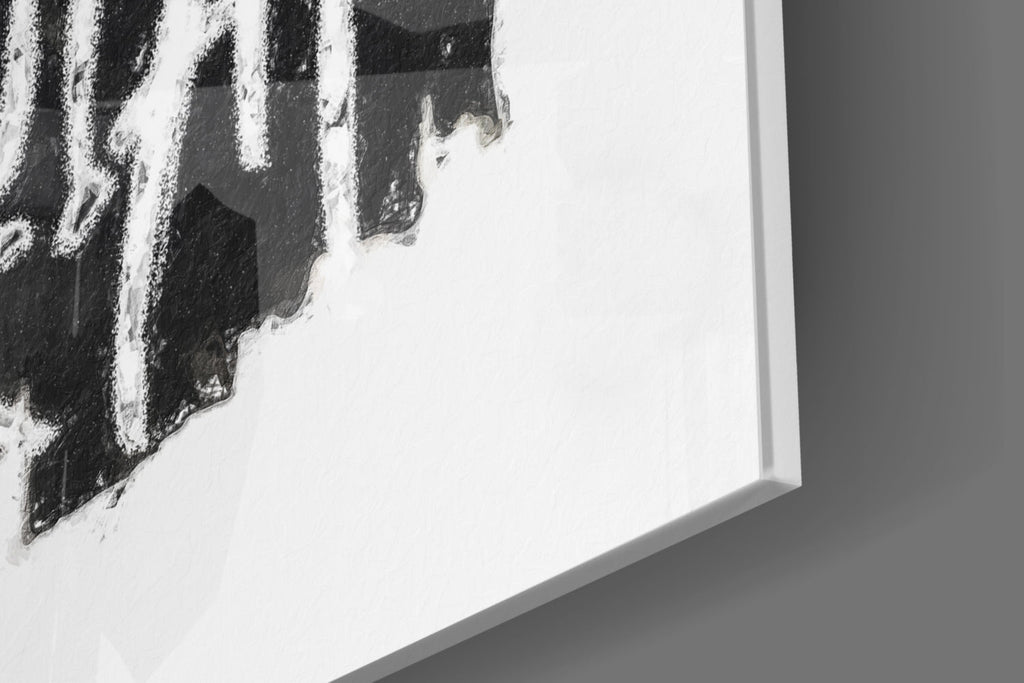 Style of Jean-Michel Basquiat Glass Wall Art || Designer Collection