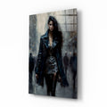 Walk Womanly Glass Wall Art || Designers Collection