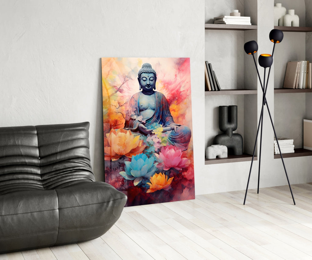 Buddha Glass Wall Art || Designer Collection
