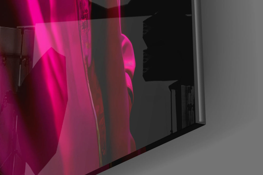 Rhino in Style Glass Wall Art || Designer Collection