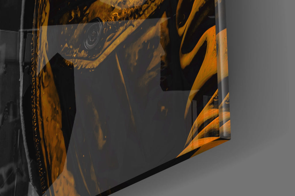 Rebellios Ape  Glass Wall Art || Designer Collection