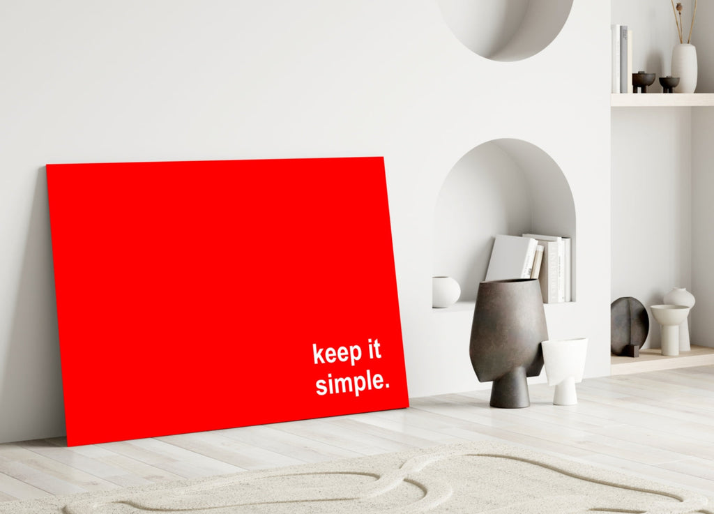 Simple Glass Wall Art || Designer Collection