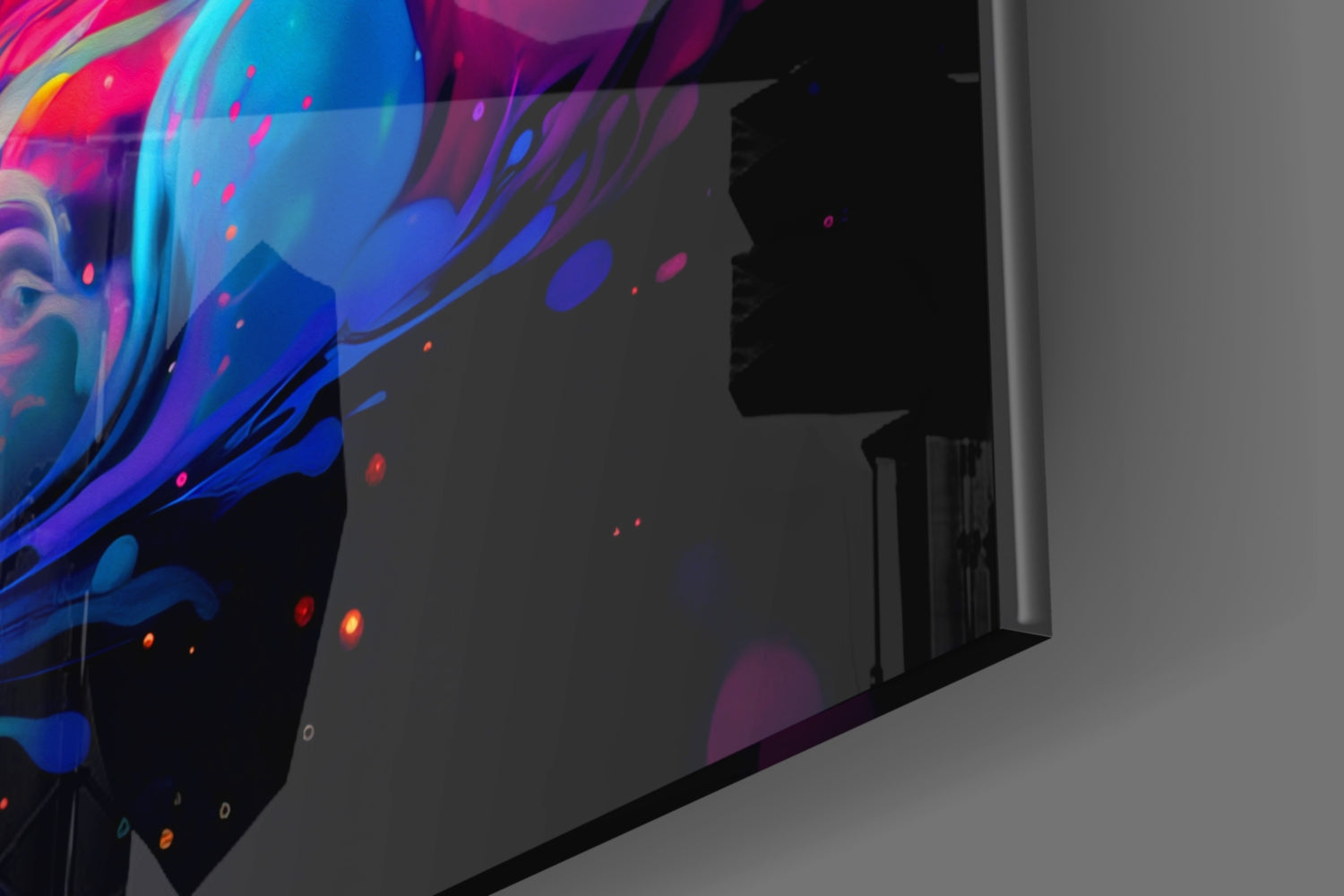 Colors of Space Glass Wall Art || Designer Collection