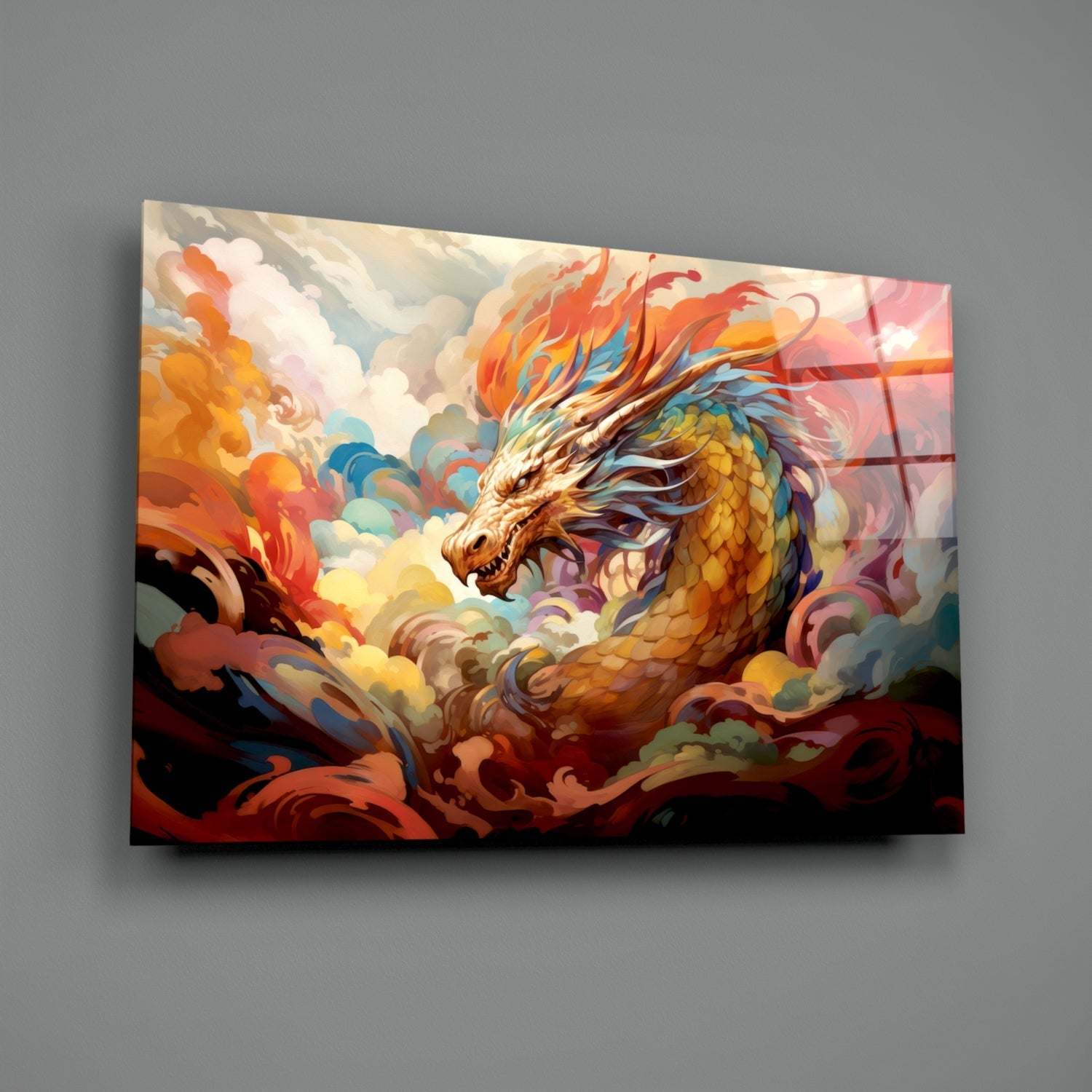 Dragon Glass Wall Art || Designer Collection