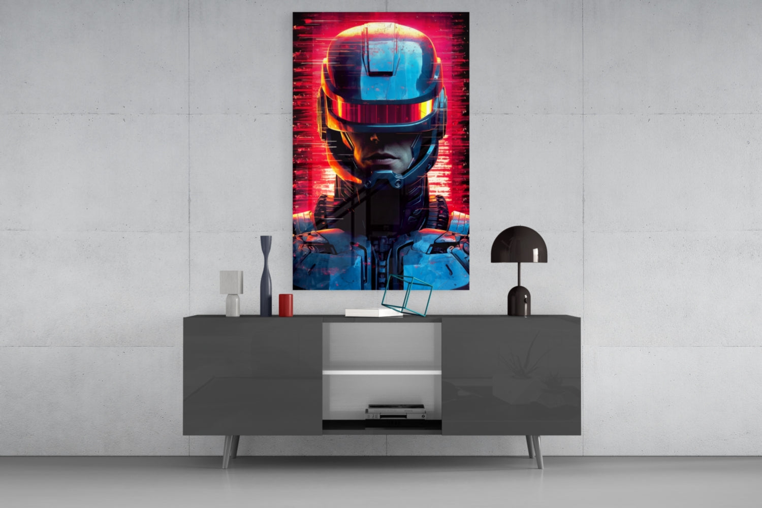 RoboCop Glass Wall Art || Designer Collection