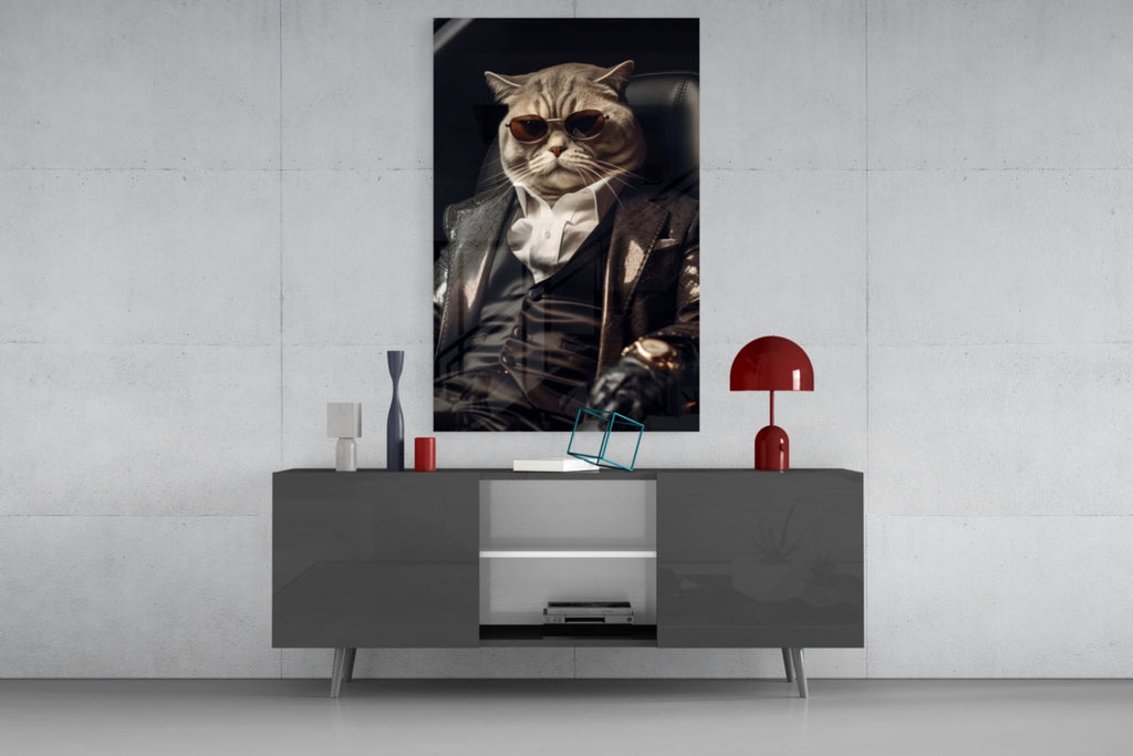 The Boss Glass Wall Art|| Designer's Collection