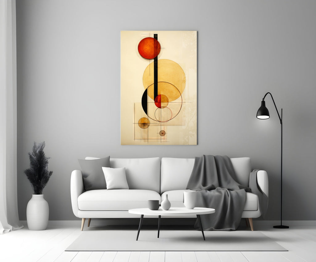 Circles Glass Wall Art|| Designer's Collection
