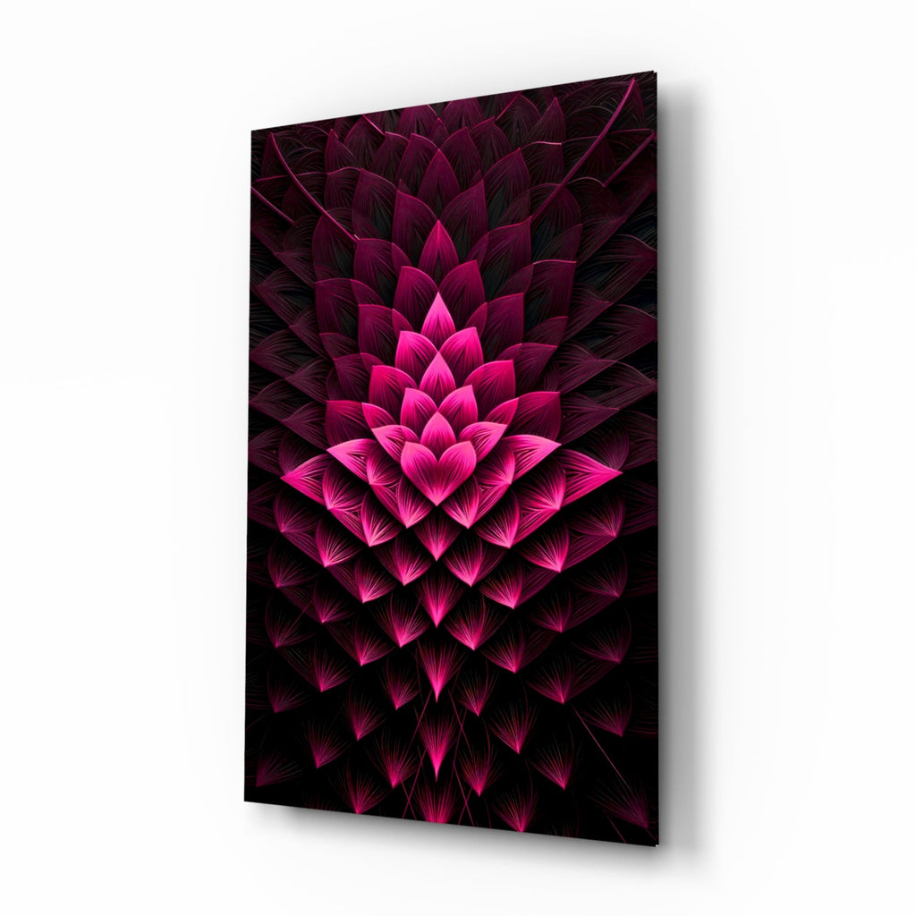Flower of Luck Glass Wall Art|| Designer's Collection