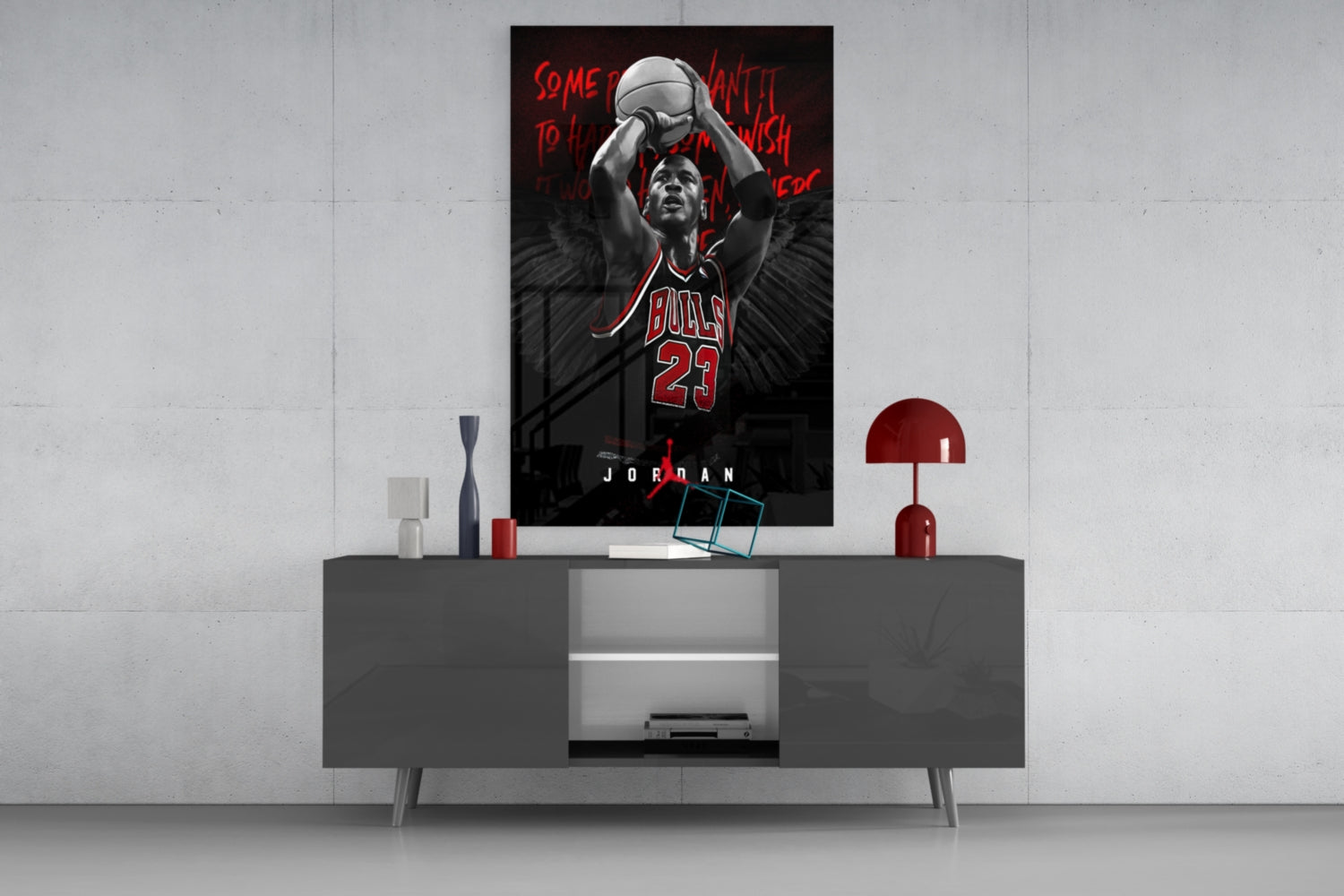 Jordan Glass Wall Art || Designer Collection
