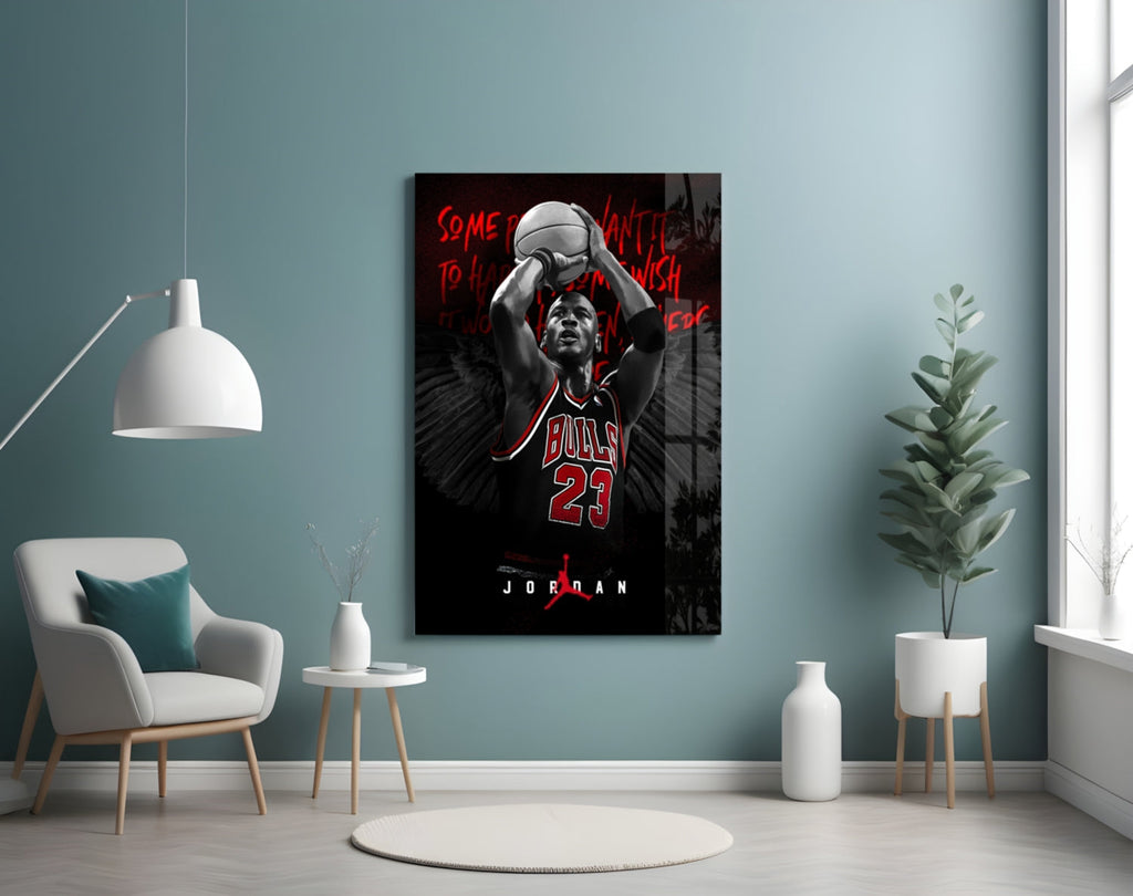 Jordan Glass Wall Art || Designer Collection