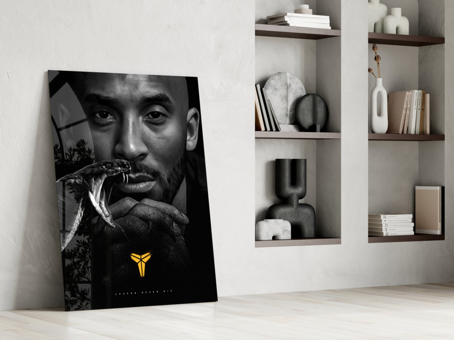 Kobe Bryant Glass Wall Art || Designer Collection