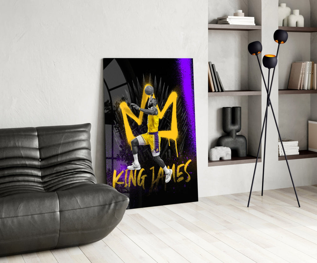 King James Glass Wall Art || Designer Collection