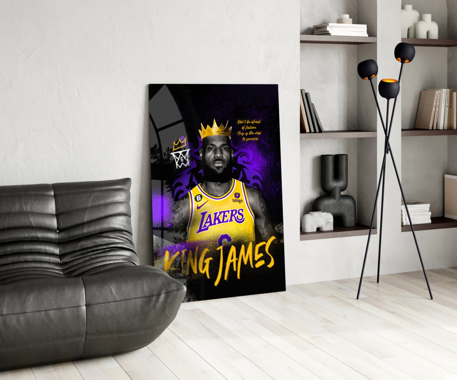 King James Glass Wall Art || Designer Collection