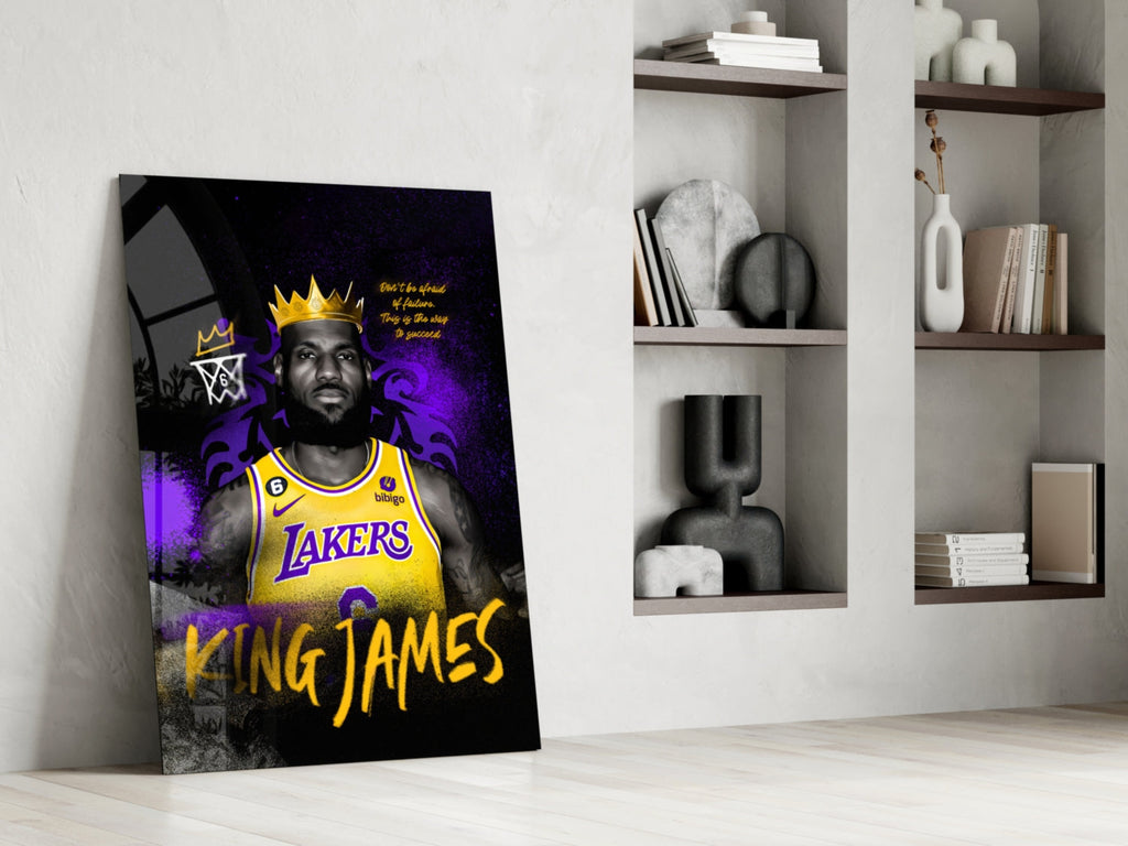 King James Glass Wall Art || Designer Collection