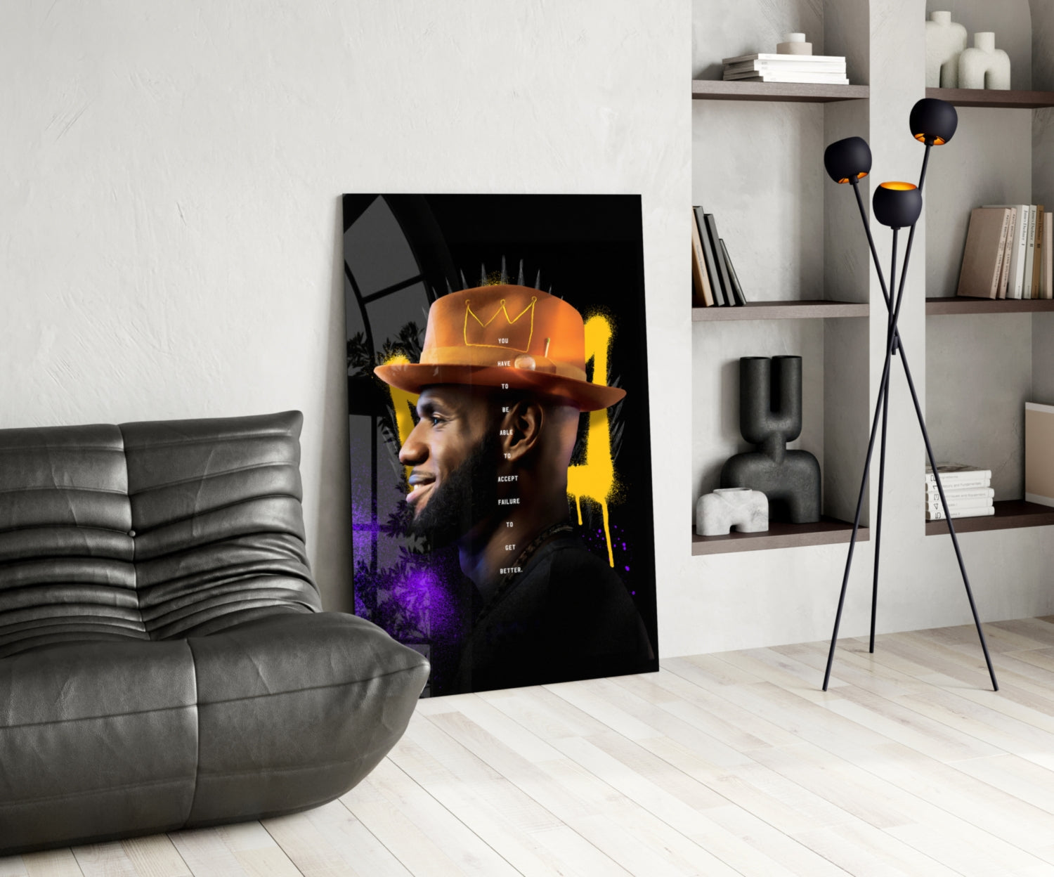 King James Glass Wall Art || Designer Collection